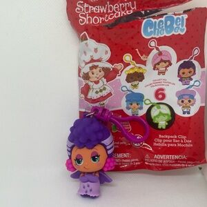 Sour Grapes Strawberry Shortcake Backpack Clip